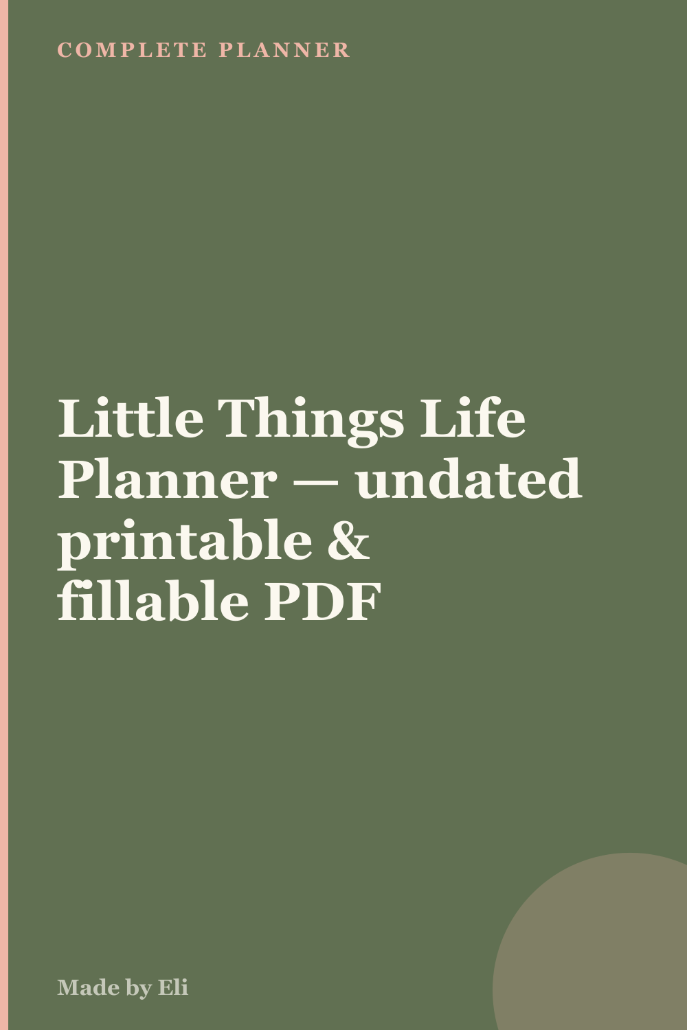 Little Things Life Planner — save this guide